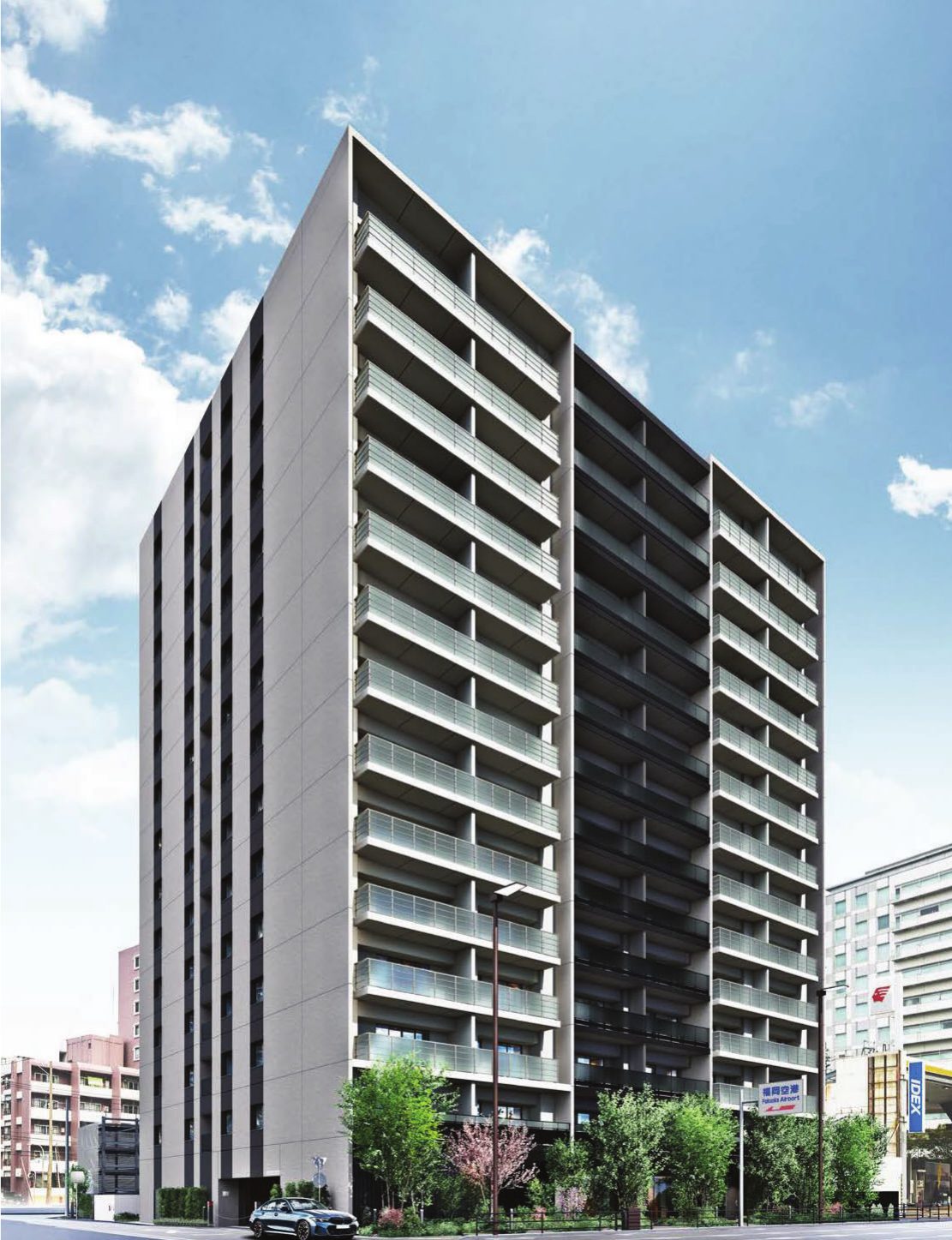 モンドミオ福岡博多 HIGASHIHIE STATION 外觀完成預想圖
